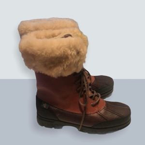 Ralph Lauren sherpa lined weather boots. Sz 8B